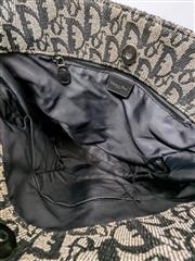 Christian Dior Diorissimo Trotter Black Canvas Tote Bag